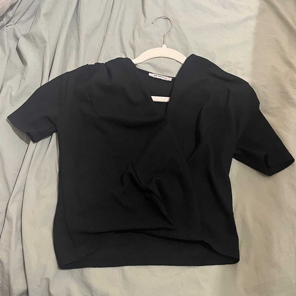 Zara Black t-shirt Top Small